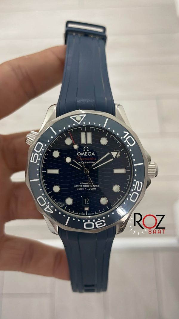 omega-seamaster-diver-300m-mavi-kaucuk-replika-saat