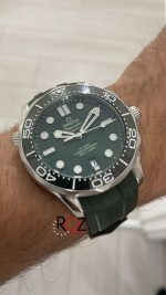 omega-seamaster-diver-300m-yesil-kaucuk-replika-saat-osd07