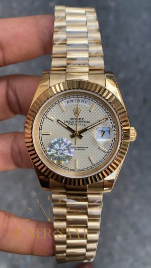 Rolex Day Date Beyaz Kadran 40 mm 228238 White Dial Gold HS001