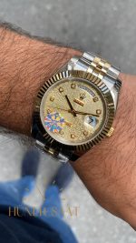 Rolex Day-Date Diamond Champagne 40 mm 126333 Silver Gold HS010