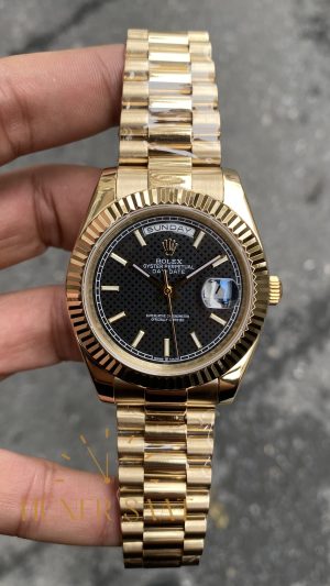 Rolex Day Date Siyah Kadran 228238 President Gold HS003