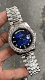 Rolex Day Date Taşlı Mavi 128239 Blue Diamond