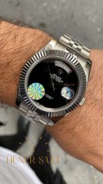 Rolex Day Date Siyah Kadran 40 mm 228239 Silver ROLDD040
